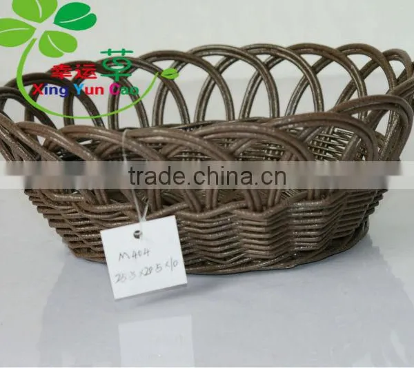 Factory Recycled Plastic Woven Fruit Basket photo-4