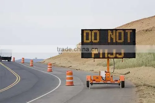 Mobile Variable Message Board Sign and Trailer Manufacturer , Graphic Display, Solar LED and Battery Powered WTMMB photo-4