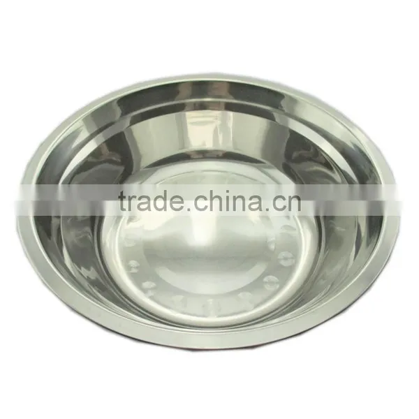 Stainless Steel Round Soup Plate With Strong Quality photo-3