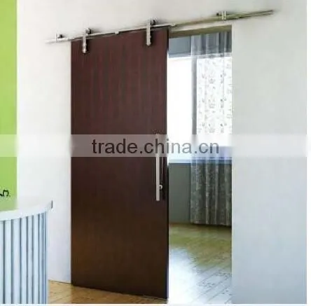 Aluminum Stainlsee Steel 304 Sliding Door Roller And Track Anti Jump Wooden Door Stop Hardware photo-2