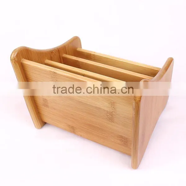 Aonong Hot Sale Bamboo Desk Organizer/Remote Control Holder photo-4