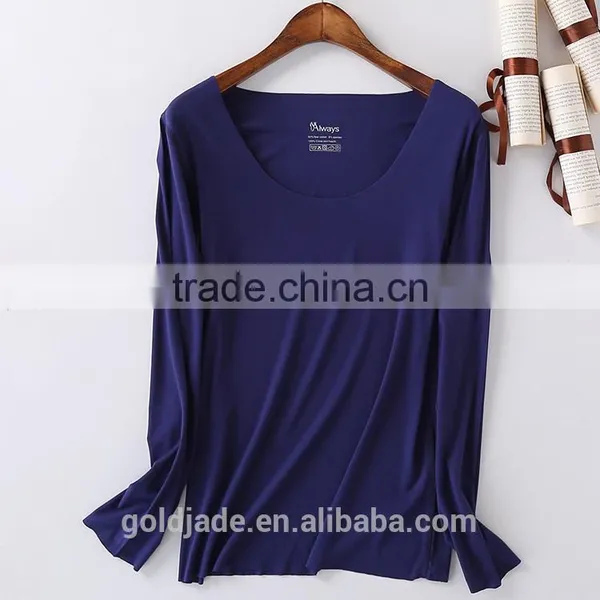 Fashion Custom Plain Long Sleeve Women Bulk Wholesale t Shirts photo-5