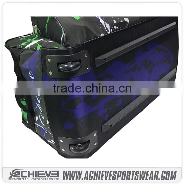 Custom Brand Names Trolley Bag/ Drawstring Canvas Sports Hockey Bag photo-4