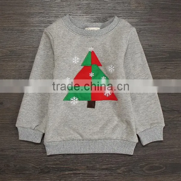 Winter Christmas Tree Embroidery Fleeces Jackets for Boys Children Cloth for Christmas Day photo-3