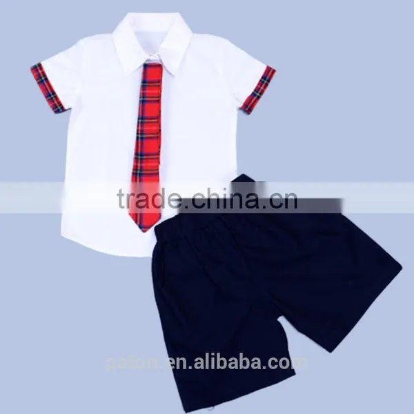 Skirt And Shirt With Short Pants School Uniform Shirts 100% Cotton photo-5
