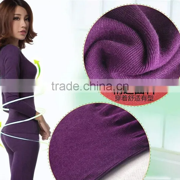 Custom Hot Sale 2014 Women's Seamless Thermal Underwear Thin Body Suit O-neck Winter Warm Tight Long Johns Top+pant Shapewear se photo-6
