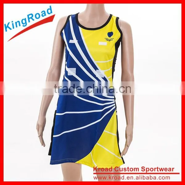 Popular Womens Lycra Netball Dress Popular Netball Bodysuits Team Custom Netball Jersey photo-4