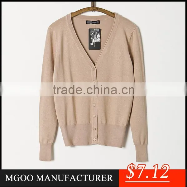 MGOO New Arrival 25 Colors Stock Woollen Women Cardigan Sweaters Buttons Up Knitted Fashion Clothes SW025 photo-3