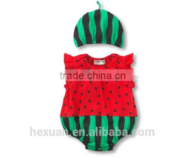 Cute Printed Cotton Short Sleeve Baby Boy Clothes Set Romper photo-2