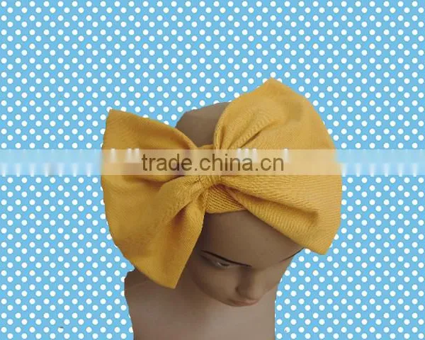 Baby Girls Cute Hair Bands Boutique Children Pure Cotton Headbands With Big Bowknot Wholesale Cheap Hair Bow Children Hairbands photo-5