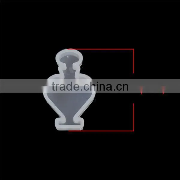 Silicone DIY Tools Resin Mold Heart Bottle White 44mm x 28mm photo-2