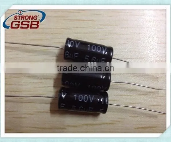 Horizontal Capacitor 5.6UF100Valuminum Electrolytic Capacitor Inventory Hot Sell High Quality photo-2