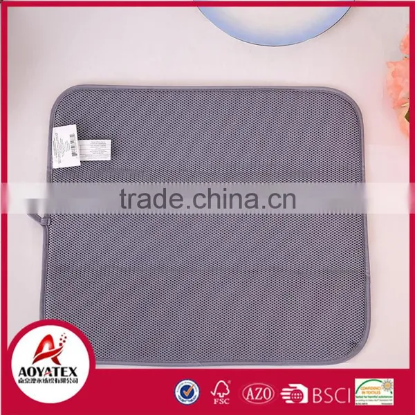 Solid Color Design Microfiber Dish Drying Mat With Great Price photo-6