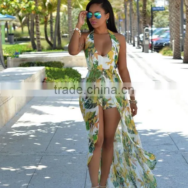 Onen 2017 Ladies Fashion Dresses With Pictures Women Printed Chiffon Dresses photo-6