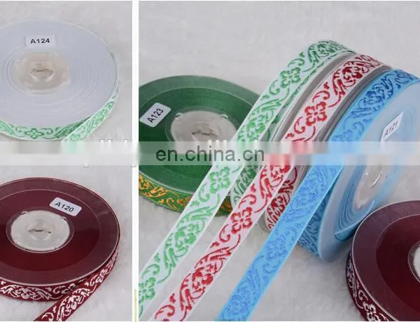 Personalized Jacquard Shiny Metallic Polyester Ribbon photo-4
