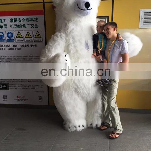 HI CE Customized Adult Inflatable Polar Bear Costume Mascot photo-3