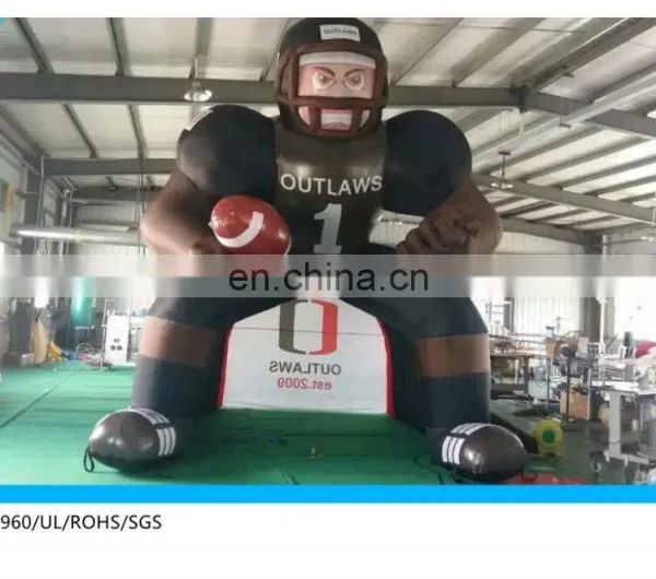 Giant Nfl Inflatable Player Lawn Figure, High Standing Nfl Inflatable Bubba Player for Advertising