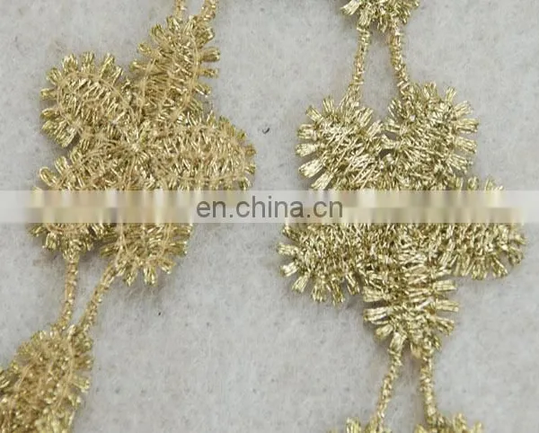 Top Hot Design Fashion Flower Gold Lurex Tape for Wholesale Trim photo-4