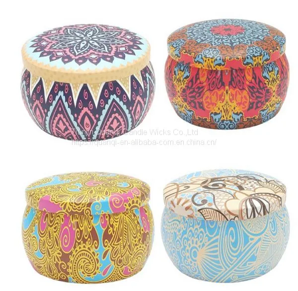 Traditional Design Outdoor Soy Wax Scented Tin Candle Jar Candle photo-3