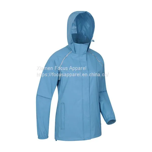 Best Quality Women Portable Lightweight Running Hiking Waterproof Rain Jacket photo-5