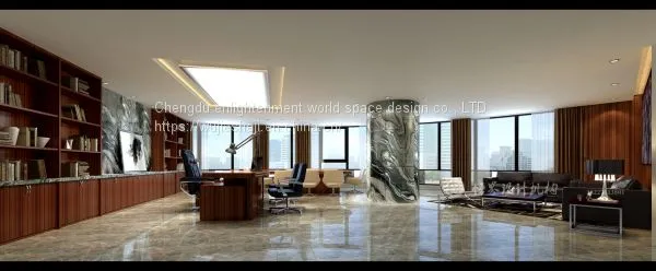 Office Space Decoration Design, General Manager Office Design, Public Space Design, Office, Conference Room, Boss's Office Decoration Design, Design Staff Office photo-5
