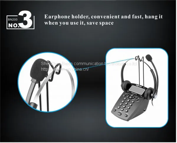 China BN200 Business Telephone + FC21 Business Telephone Headset for Call Center photo-3