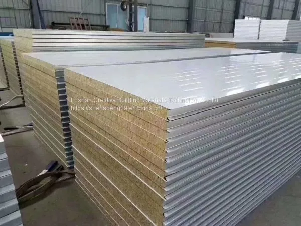 Color Steel Insulated Silicon Rock Sandwich Panel for Roof and Wall photo-3