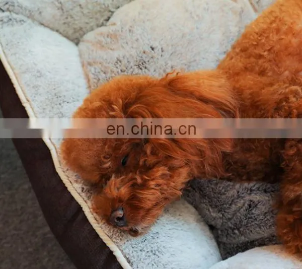 Durable Pet Bed Machine Washable Medium Dog Bed Comfortable Plush Puppy Pet Sofa photo-6