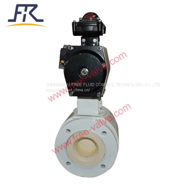 Manual Operation Flange Ceramic Lined Ball Valve photo-3