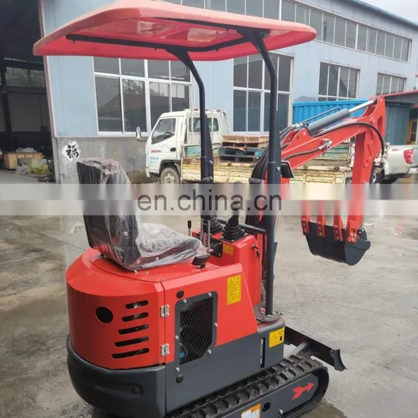 Garden Use Small Digger Towable Backhoe Mini Excavator in Stock photo-2