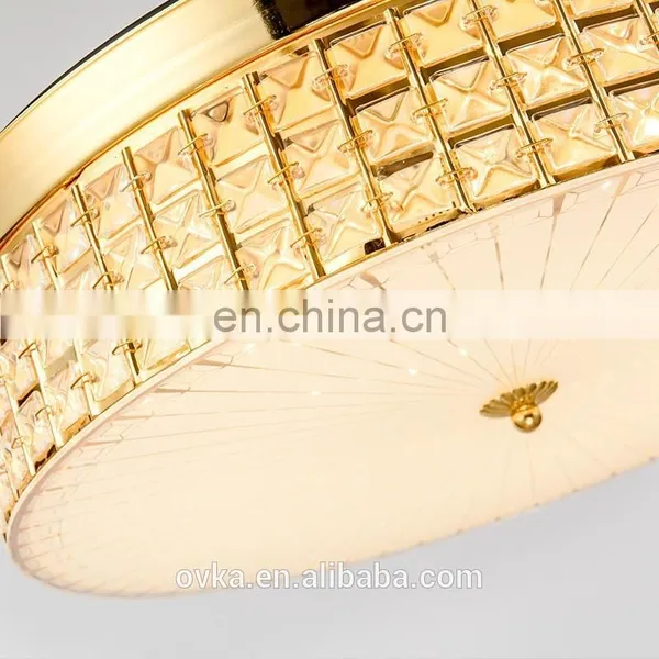European Luxury Living Room Bedroom Crystal Lamp LED Decorative Stealth Ceiling Fan Fan Lights Restaurant Lights Direct photo-6