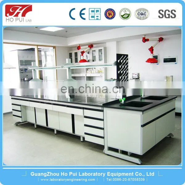 Laboratory Steel Wood Lab Central Bench /island Bench /lab Island Table for Lab Furniture photo-3