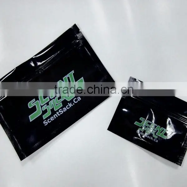 Three Side Sealing Smell Proof Black Bag photo-4