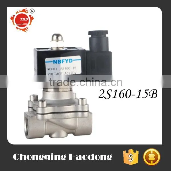 SS Direct Acting 110 Volt Solenoid Valve 2S160-15 photo-2
