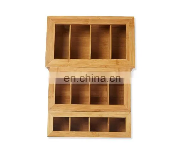 Customized Wholesale Kitchen Organizer Bamboo Storage Box Amenities Pantry Organizer Home Storage & Organization photo-3