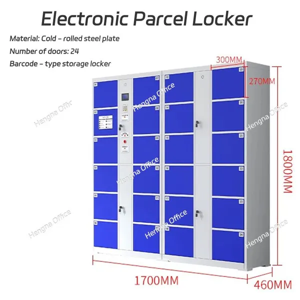Durable High-Security Digital Storage Lockers With Barcode Identification System for Schools, Hospitals, and Commercial photo-2