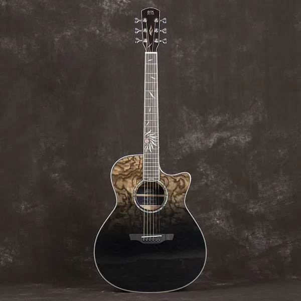 41inch Otis Folk Guitar Musical Instrument Solid Guitar AC-Black Travel Acoustic Guitar Factory Manufacturer photo-5