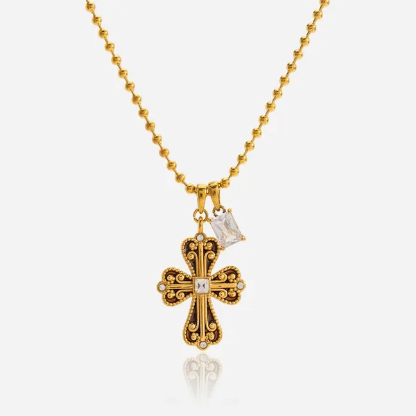 Stainless Steel Necklace With Mill Test Report & 18K Gold PVD Finish photo-2