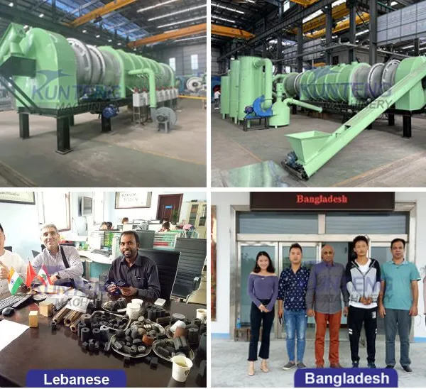 Big Capacity Continuous Rotary Carbonization Furnace Biochar Making Machine Palm Shell Charcoal Making Machine EPC photo-5