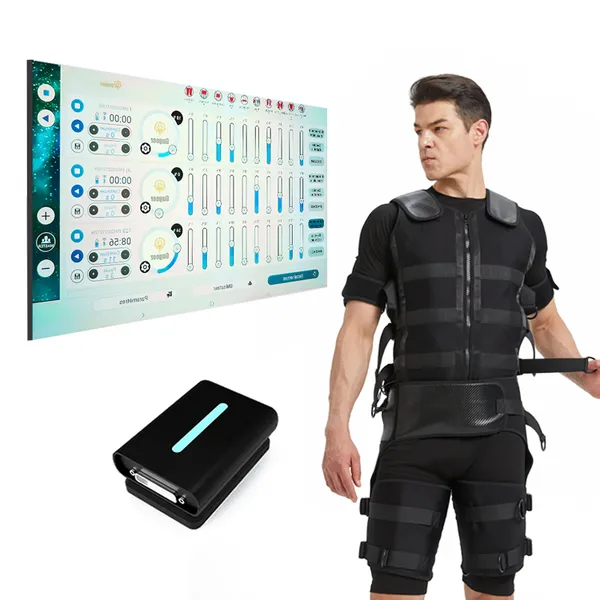 Smart EMS Full Body Suit Muscle Training 220-240V AC Adapter 8 Pads Bluetooth Control photo-4