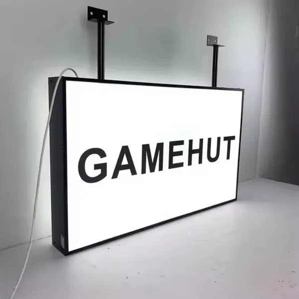 Custom LED Backlit Logo Business Light Acrylic Business Sign Illuminate 3D Light Box Sign photo-4