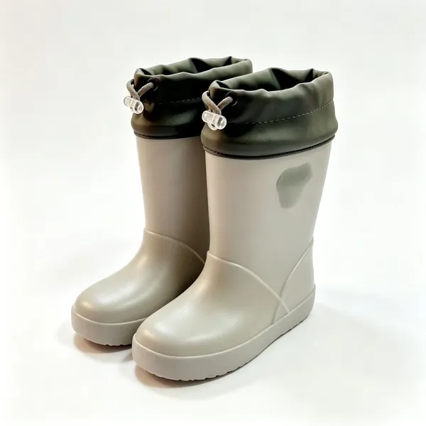 Proshield Work Kids Middle Calf Drawstring Rain Boots, Waterproof Wellies With Adjustable Boot Cuff for Boys and Girls