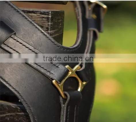 Italy Imports Large and Medium Fat Leather Dog Harness