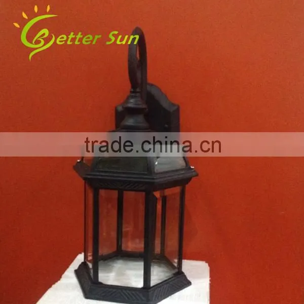 Aluminum Lantern Outdoor Solar Wall Light 110V/Exterior Lighting Fixture photo-2