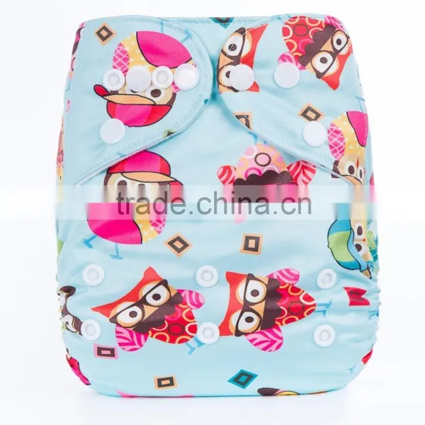 Snaps Closure Cloth Newborn Baby Diapers Machine Washable Covers photo-5