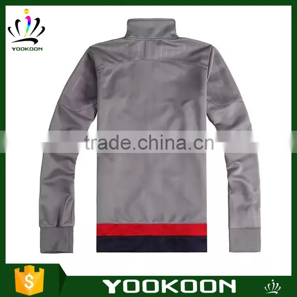Softshell Long Gray Sports Jacket 100polyester Softshell Jacket Long Bomber Jacket photo-2