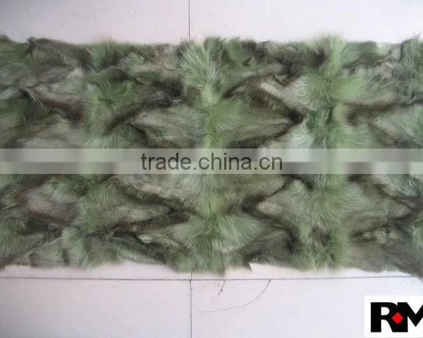 Dyed Genuine Blue Fox Fur