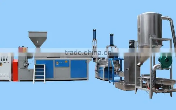 Poland Hot Sale HDPE/LDPE Bottle Double Stage Waste Plastic Recycle Granulating Line