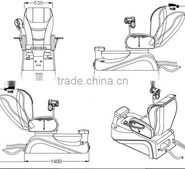 Used Nail Salon Furniture Unique Pedicure Chair for Nail Salon Supplier's Choice photo-6