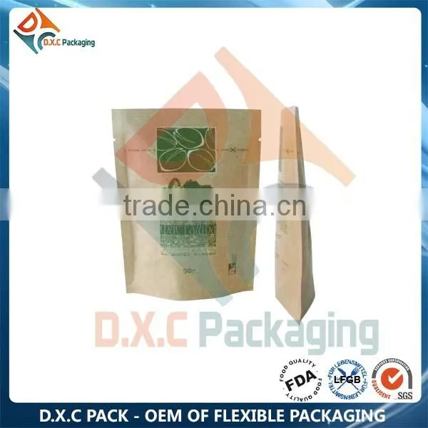 Custom Printed Food Grade Paper Kraft Bag photo-6